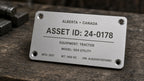Farm equipment asset tag