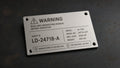Safety data plate